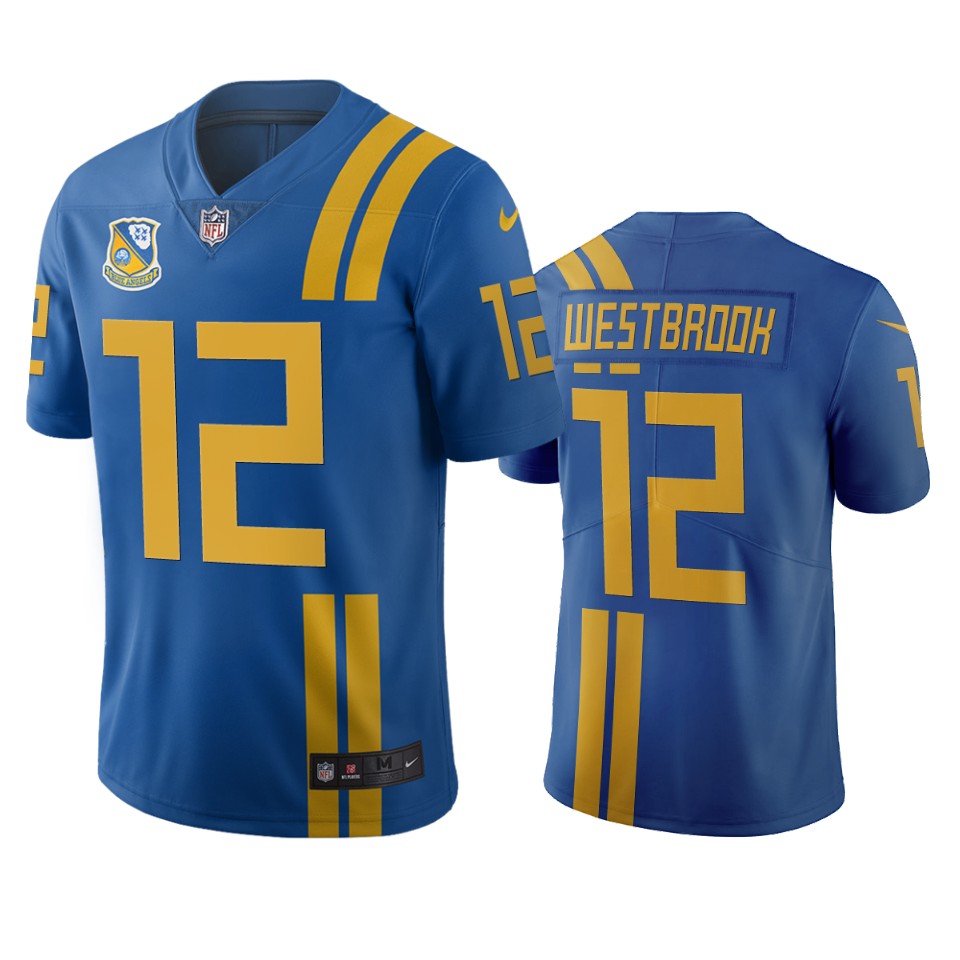 Men Nike Jacksonville Jaguars 12 Dede Westbrook Royal Vapor Limited City Edition NFL Jersey